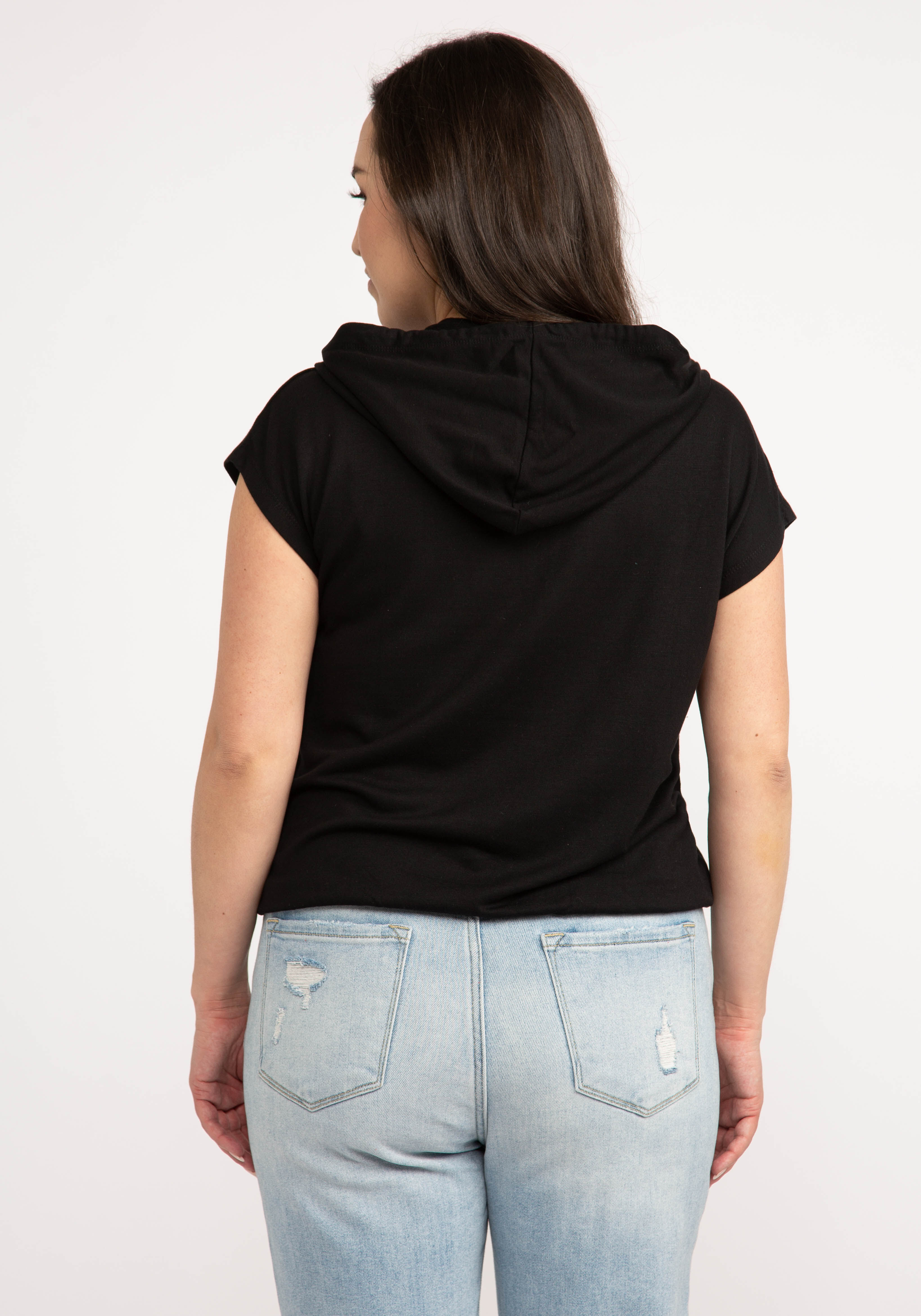 diana short sleeve 1/4 zip popover Image 2