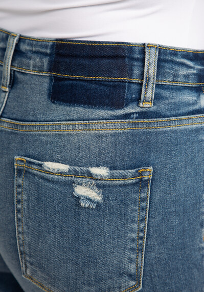 high rise straight jeans Image 6