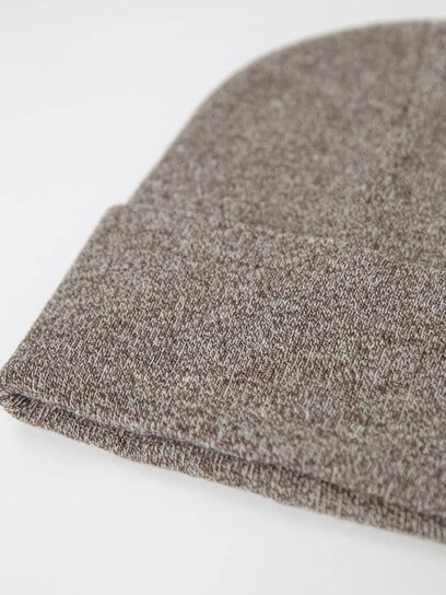 essential ribbed marl beanie essential ribbed marl beanie