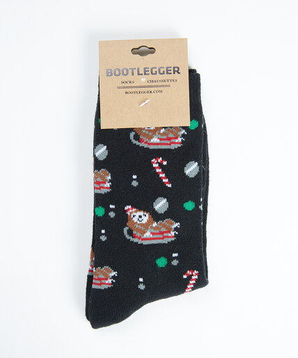 women's holiday sloth socks  Image 1