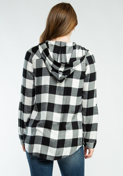 carder hooded button up shirt Image 2