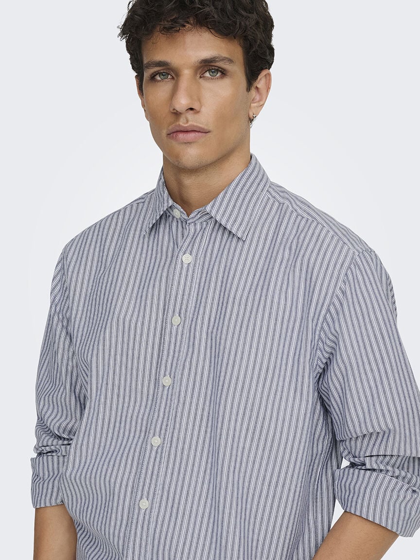 giorgio relaxed stripe shirt