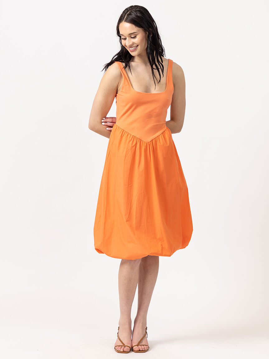 poplin bubble dress