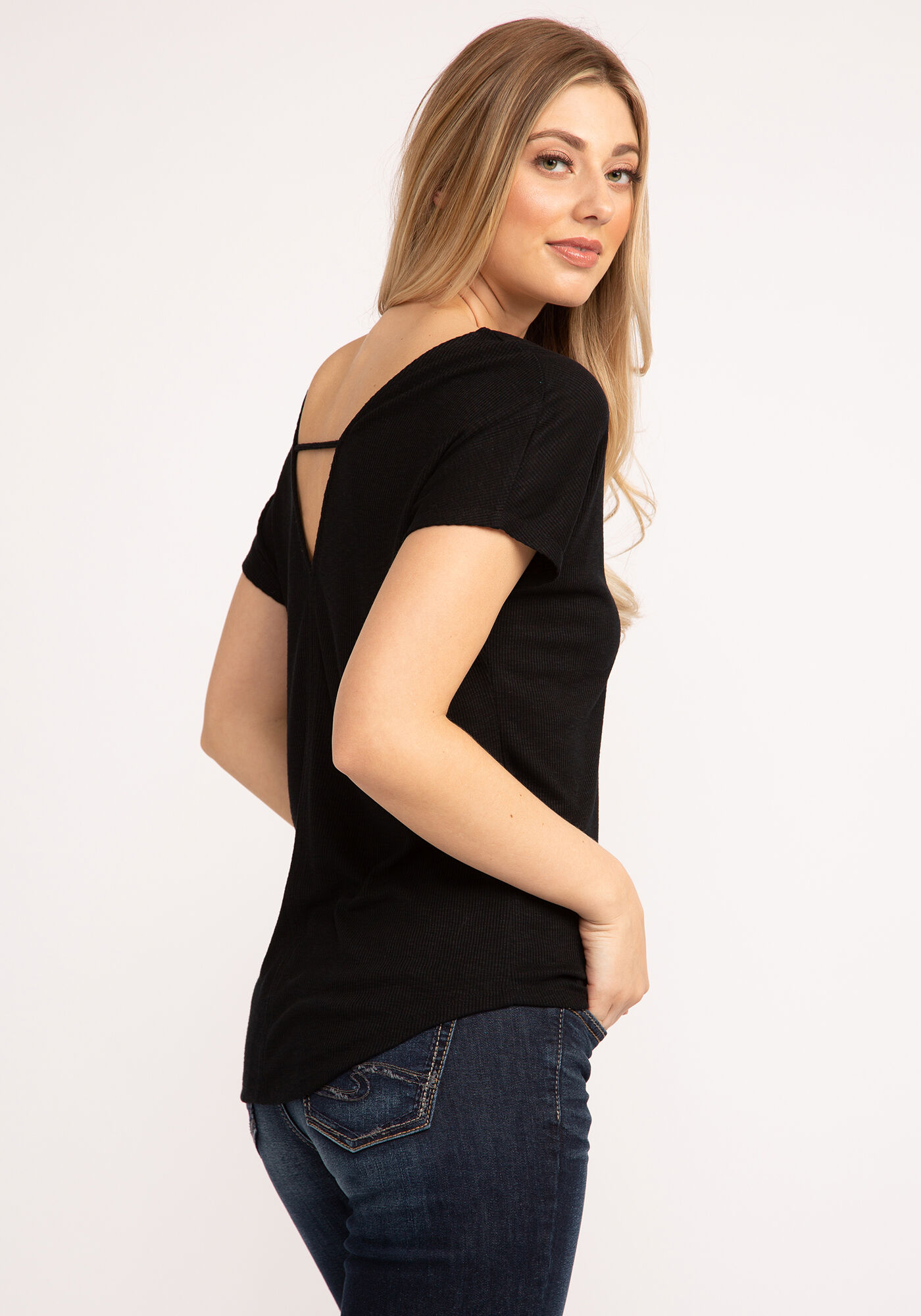 adrielle double v neck top Image 4