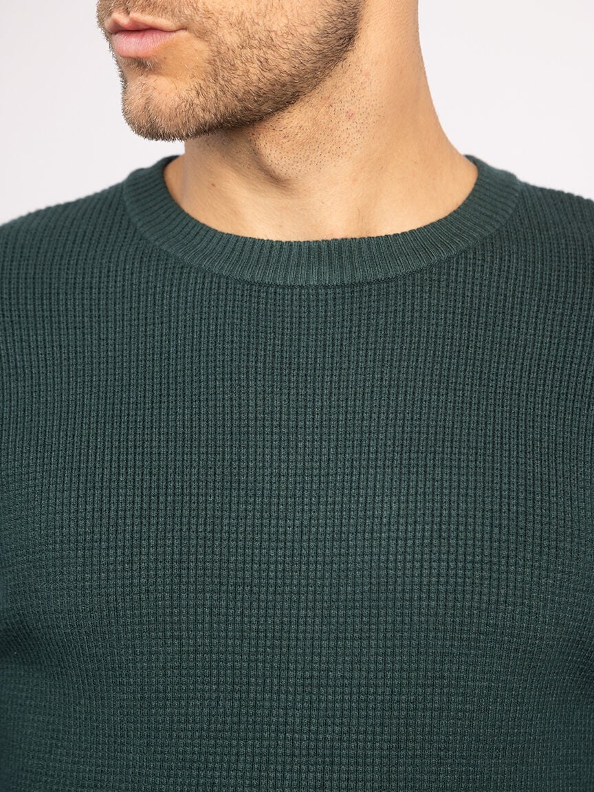 austin waffle stitch crewneck Image 4