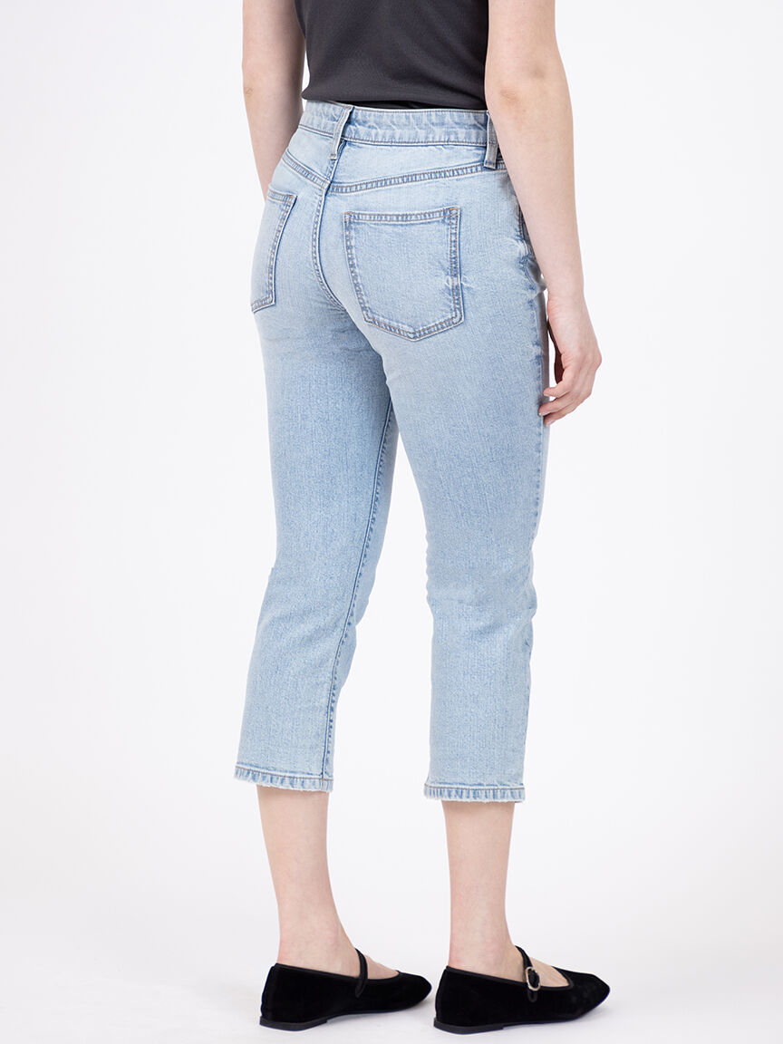 mid-rise slim capri light authentic Image 2