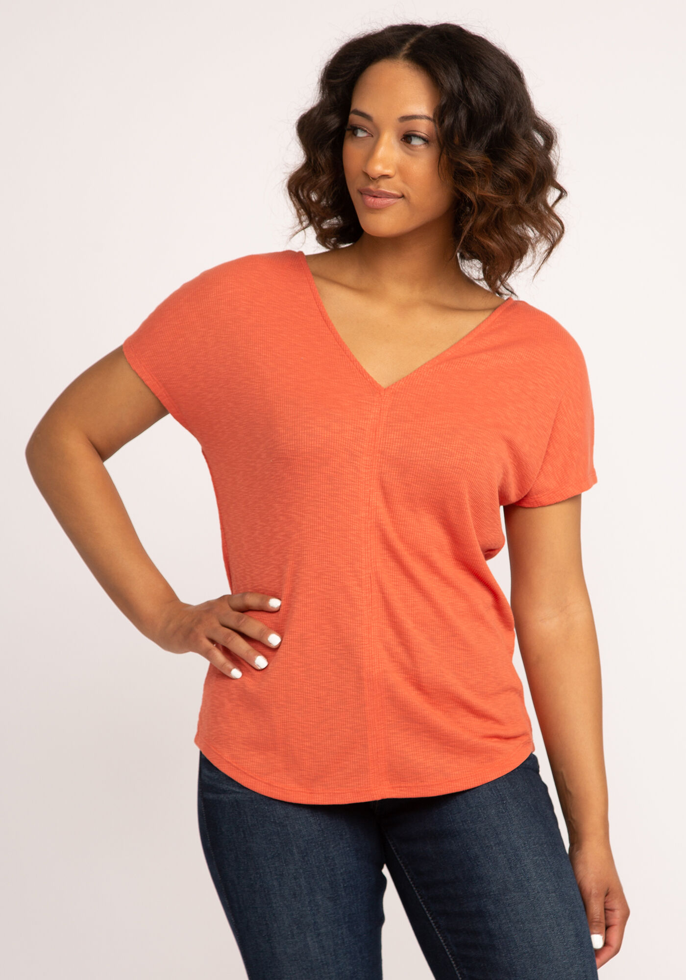 adrielle double v neck top Image 1