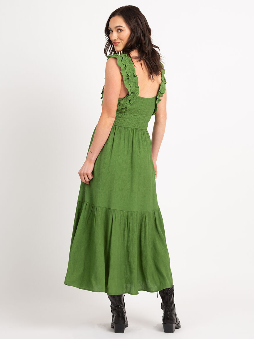 gretchen tiered ruffled strap maxi Image 3