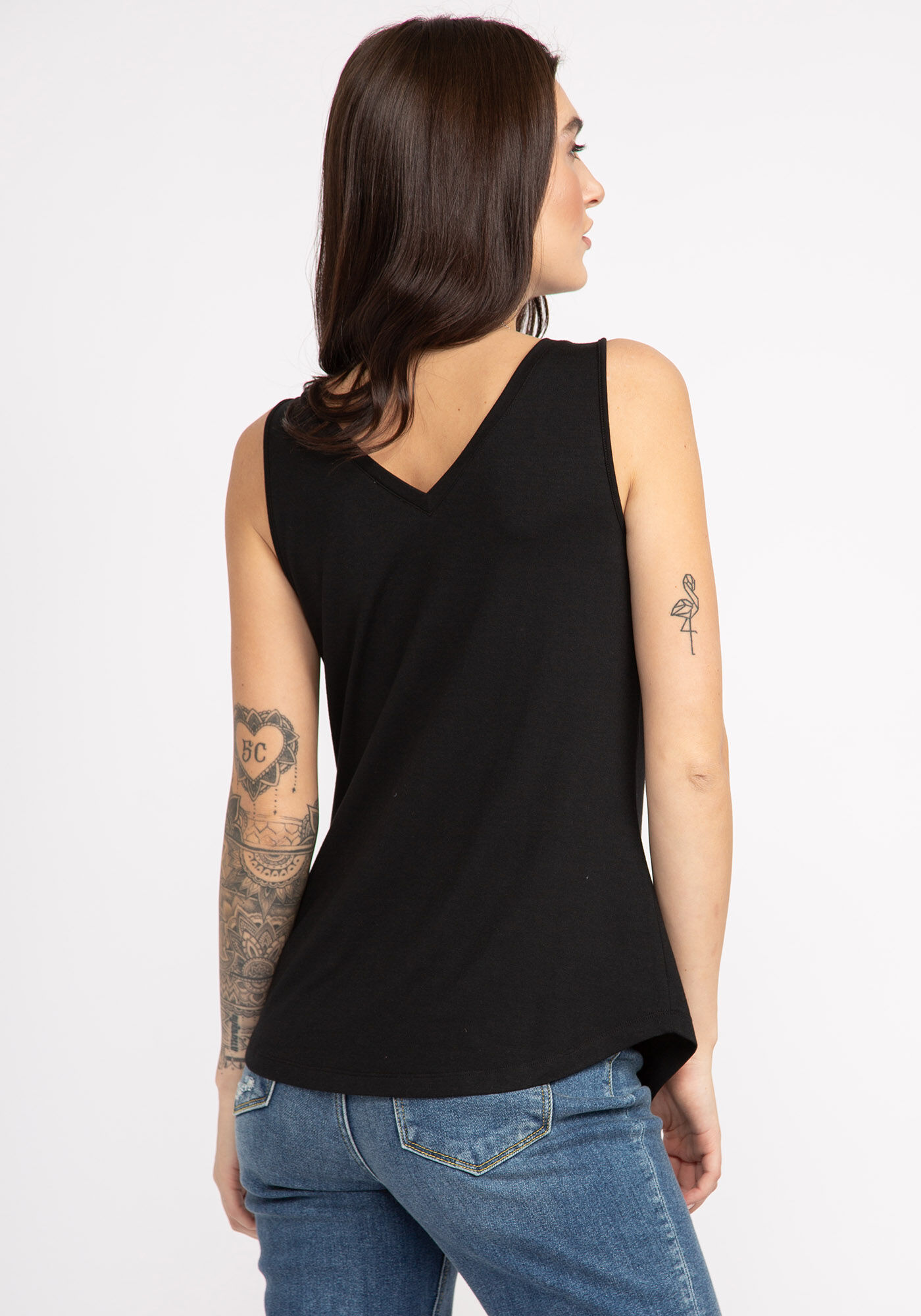 tammi double v-neck tank top Image 2