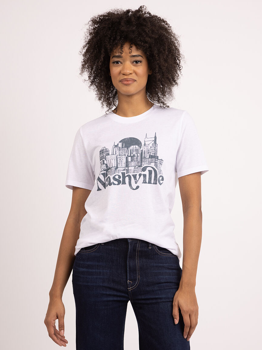 nashville crew neck graphic t-shirt