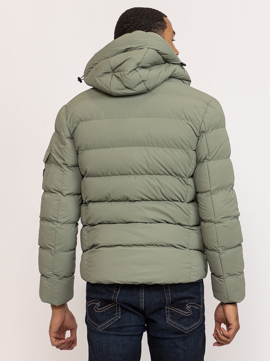 matte shine puffer jacket