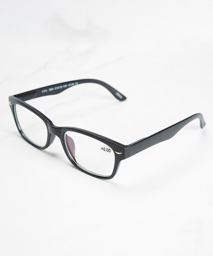 black frame blue light protection glasses Image 1