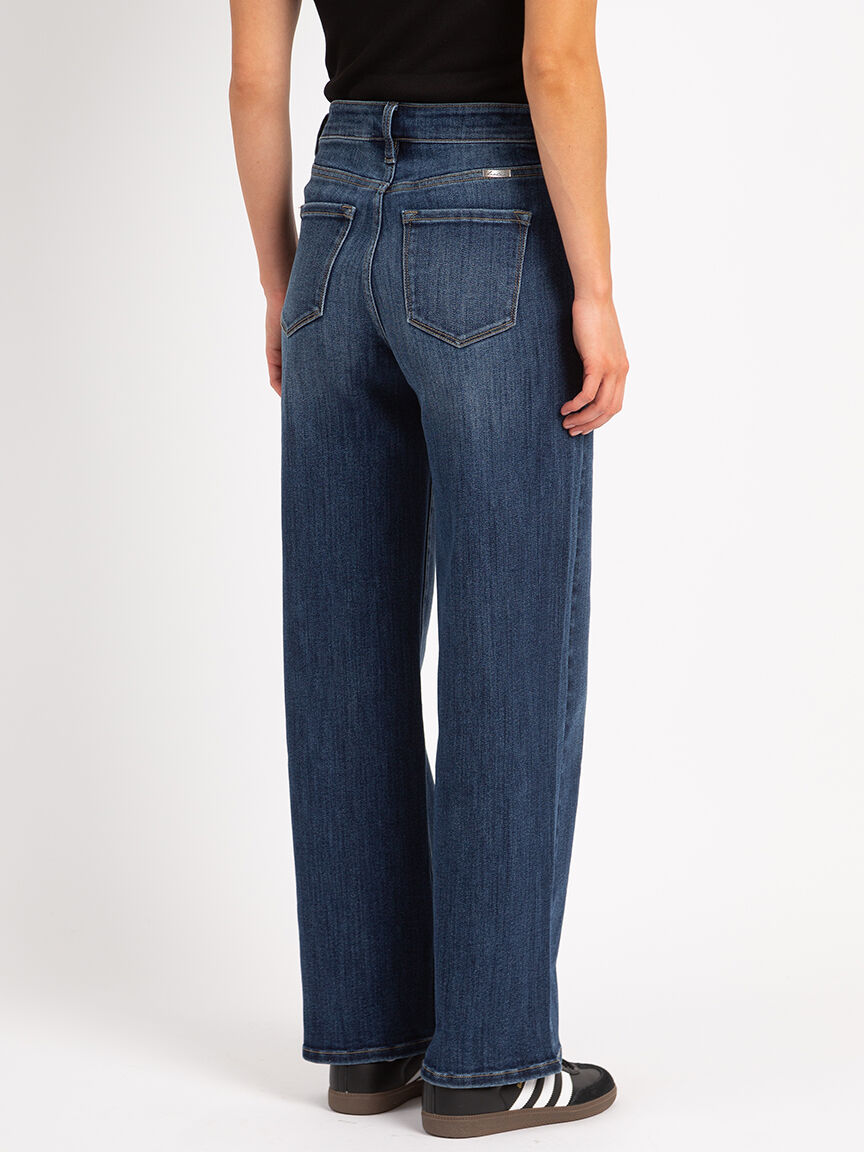 wide leg jean dark authentic Image 3