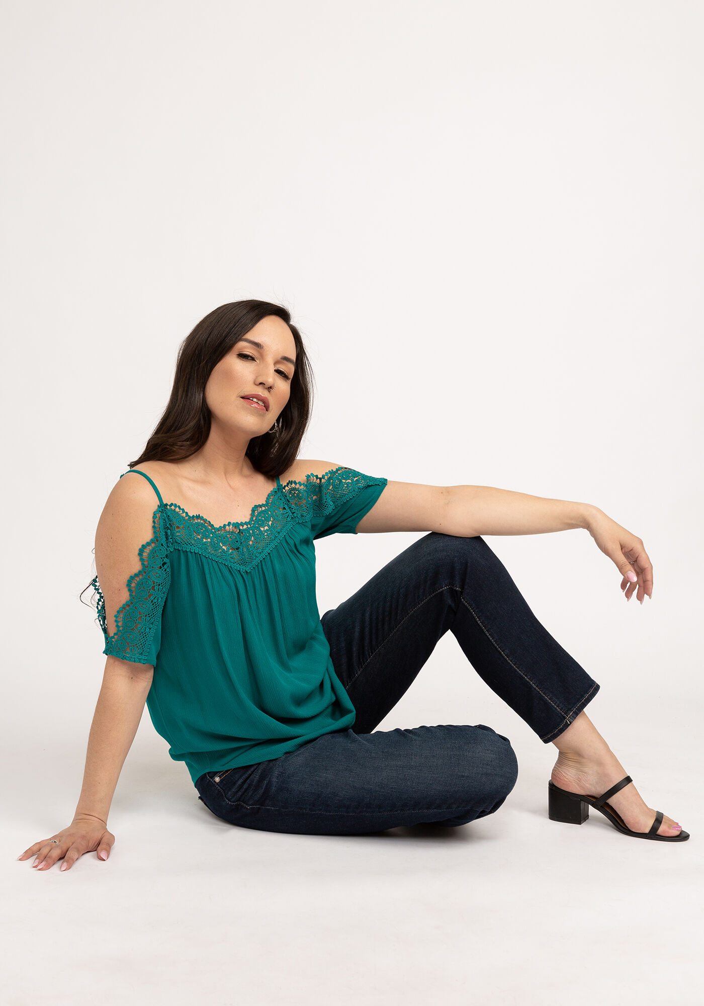 myla cold shoulder blouse