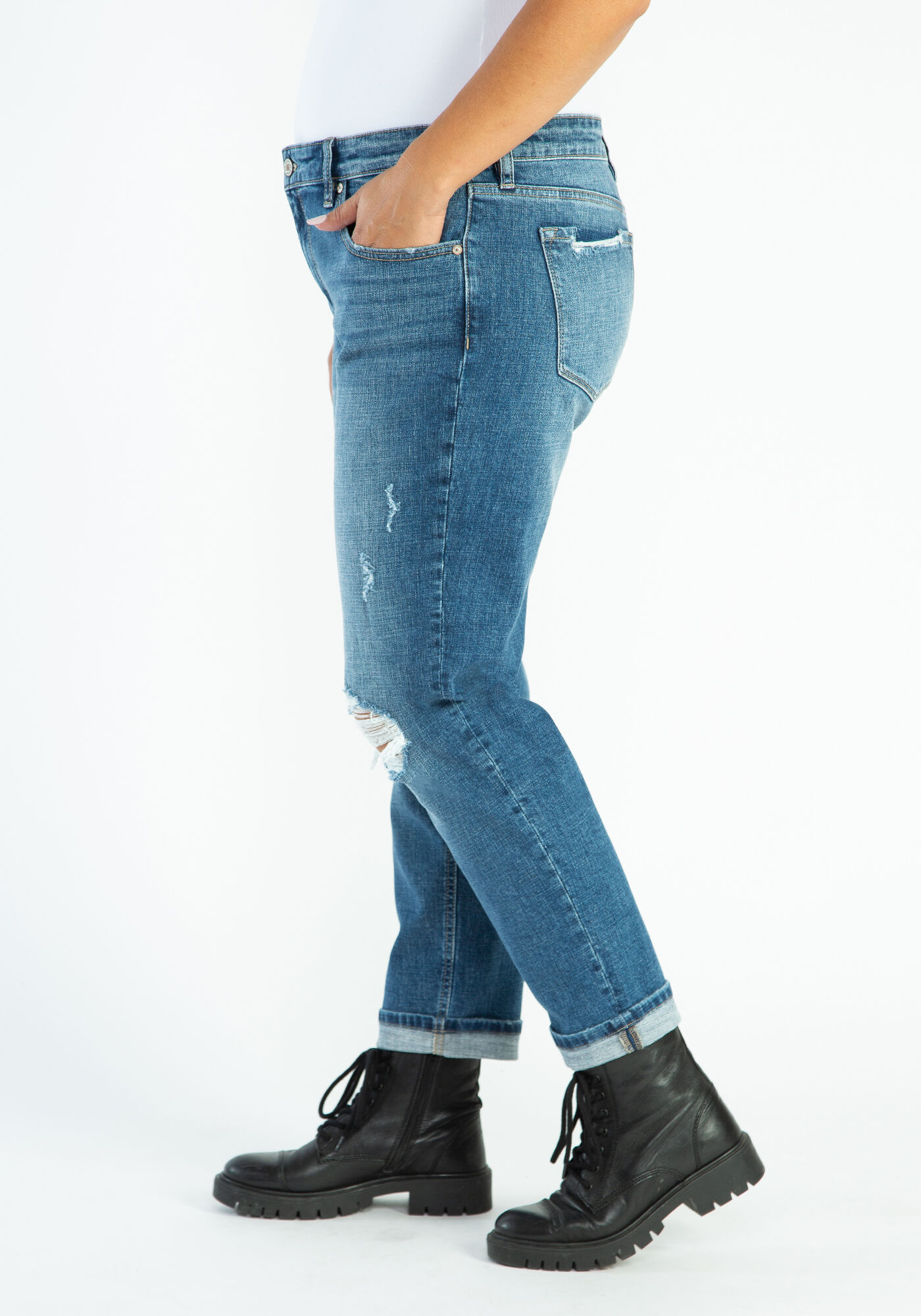 mid rise boyfriend jeans KANCAN 2000006054