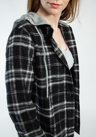 peyton hooded flannel  Image 5