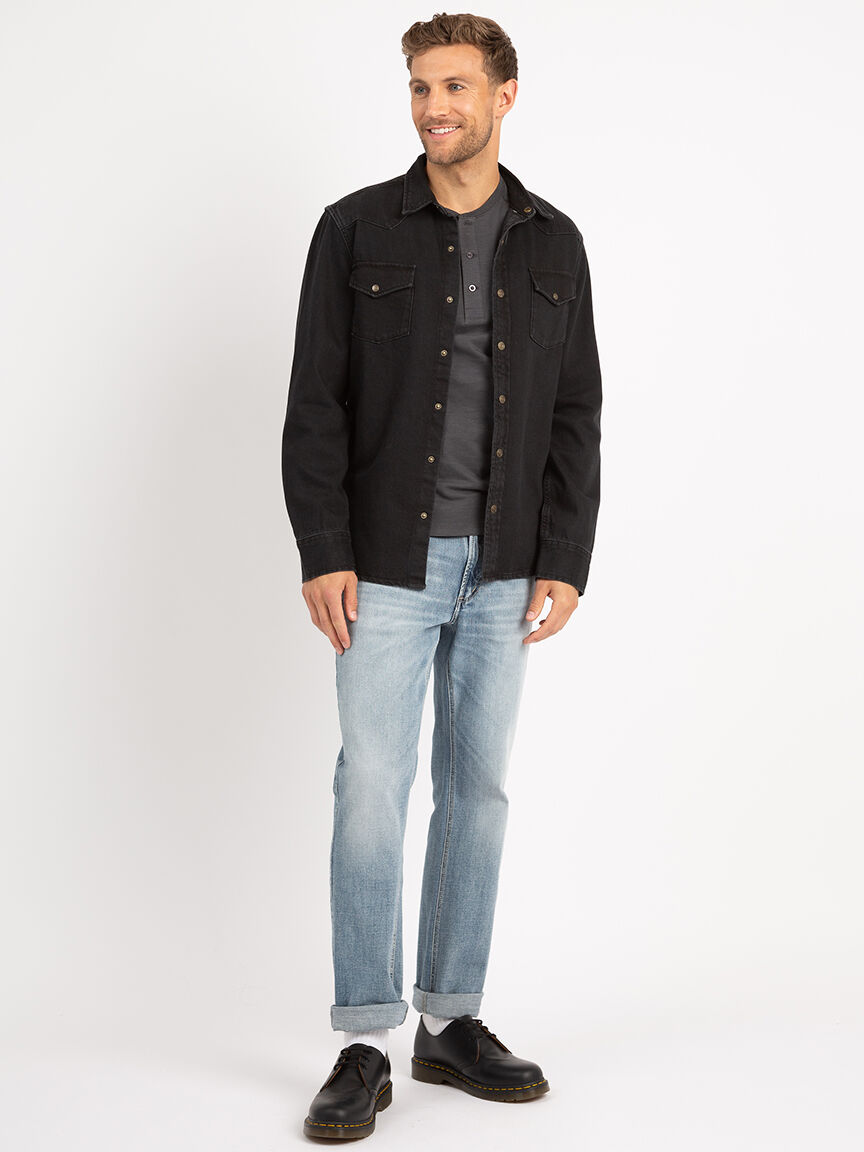 lucas long sleeve henley t-shirt Image 4