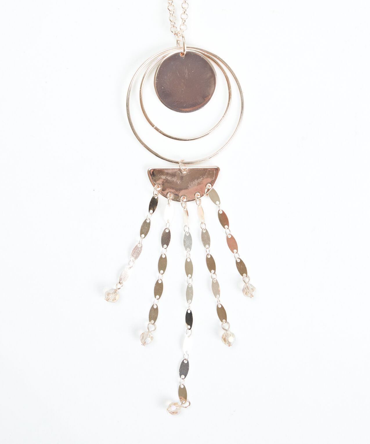 circle hoop pendant necklace  Image 2