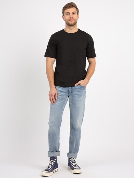 basic black crewneck t-shirt basic black crewneck t-shirt Image 2