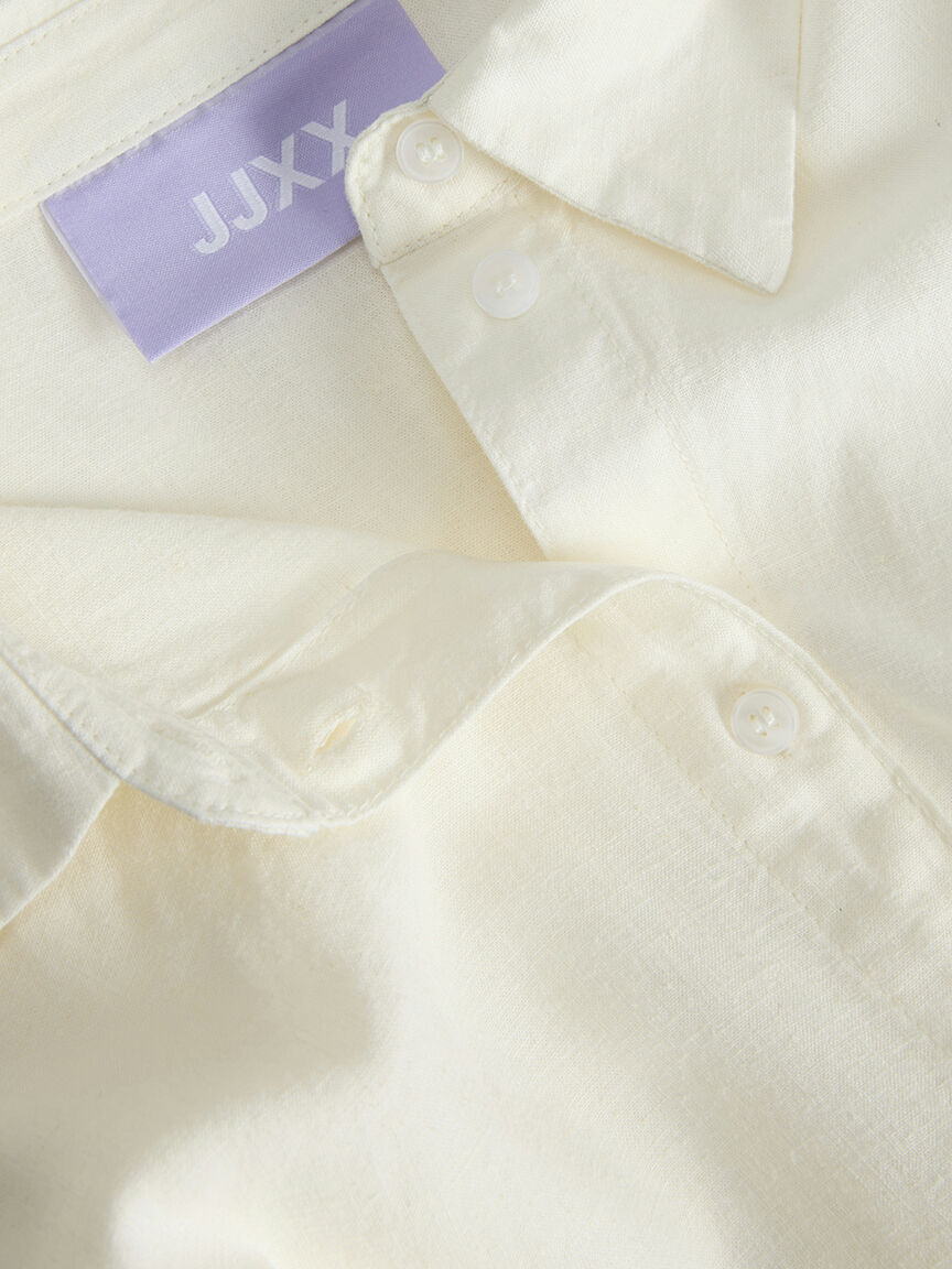 almira linen blend shirt