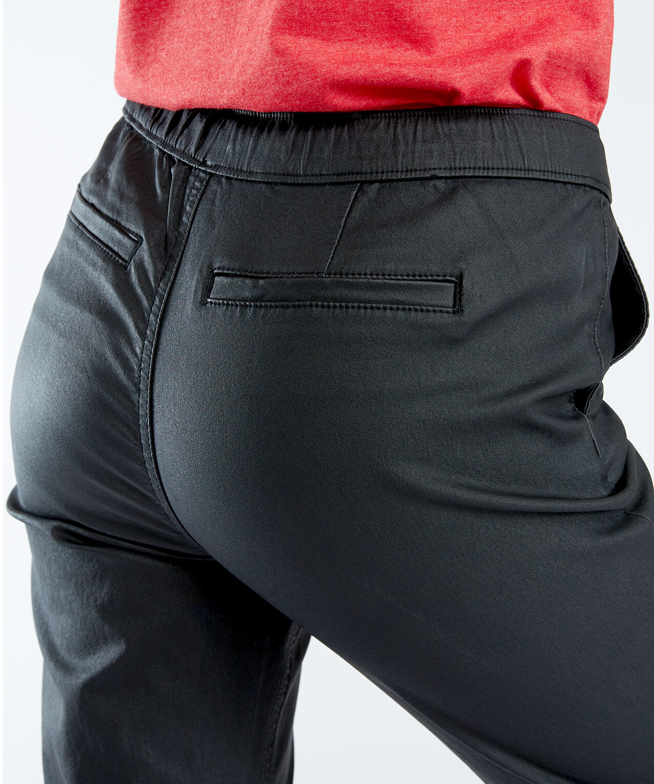 Coated Denim Jogger Image 2