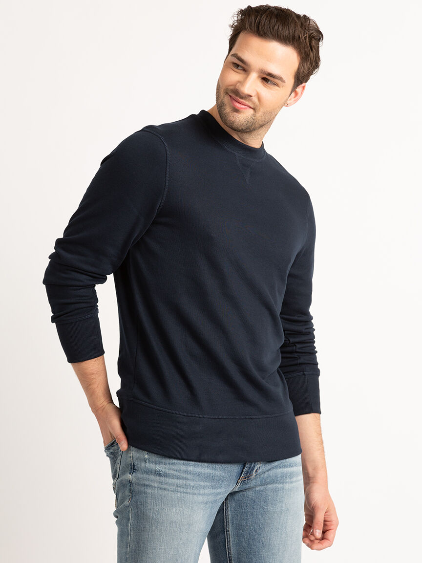 crewneck french terry pullover Image 5