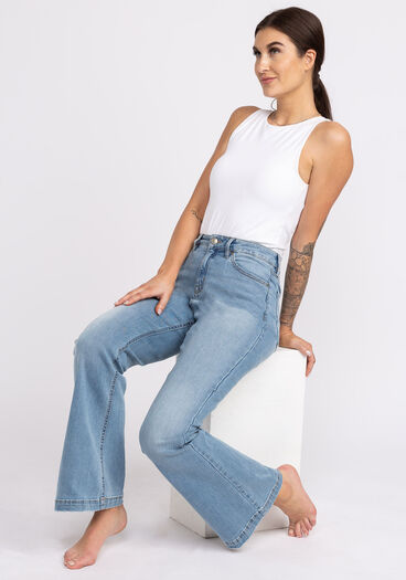 flawless high rise flare jeans, 