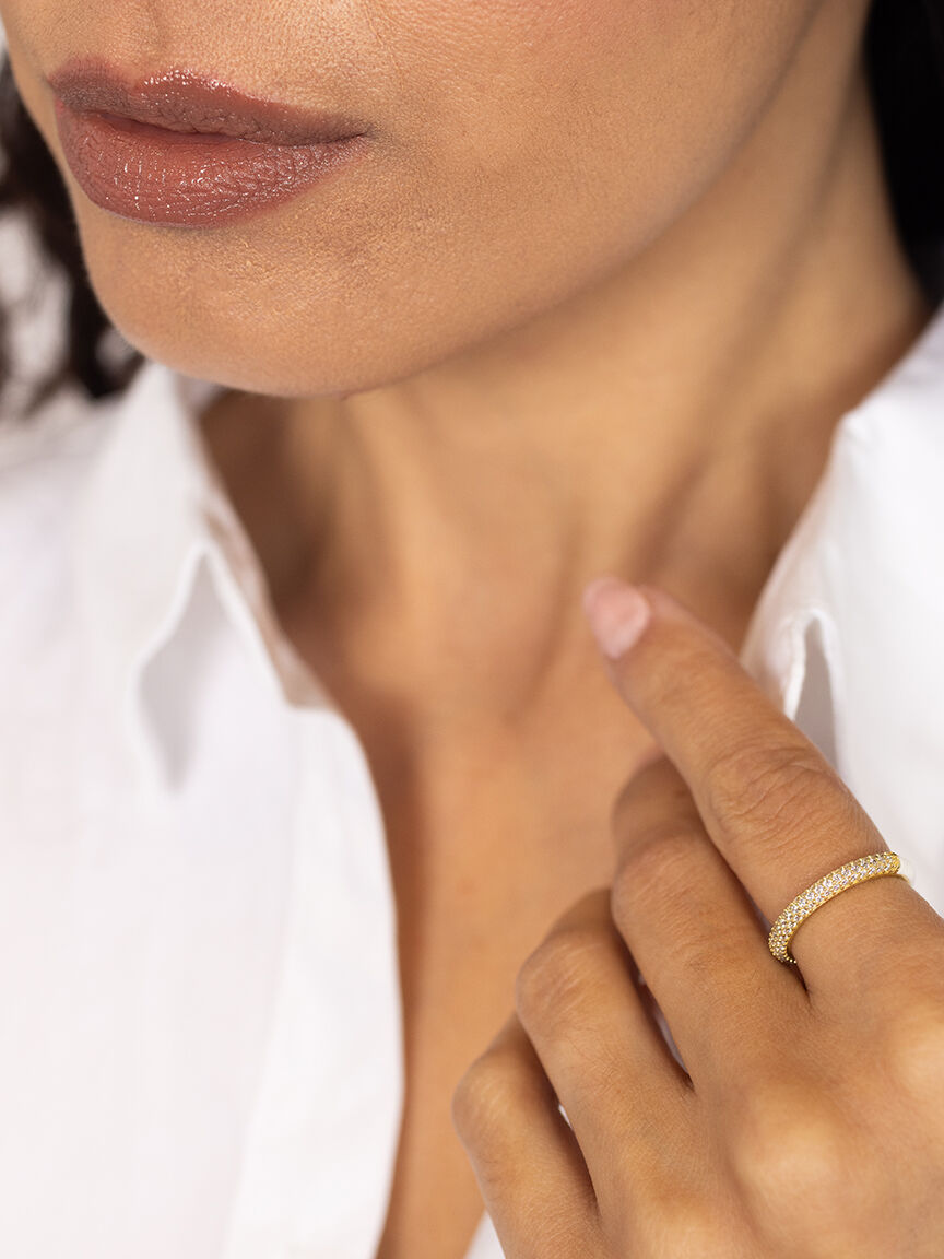 candy enamel ring forest green