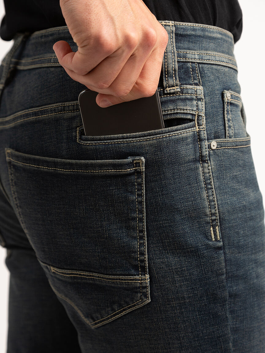 slim straight tech jean Image 5