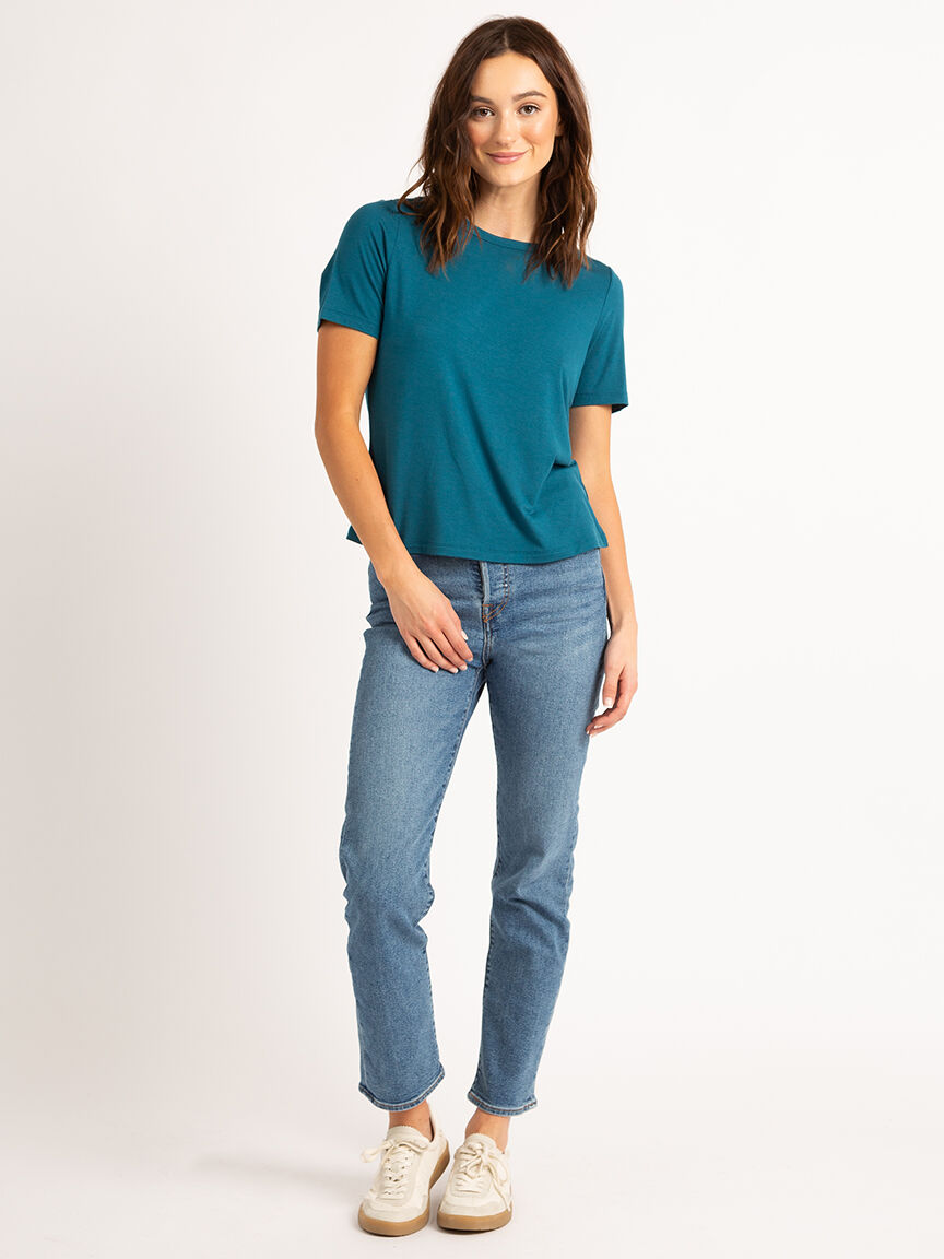 sereena crew neck short sleeve t-shirt Image 2