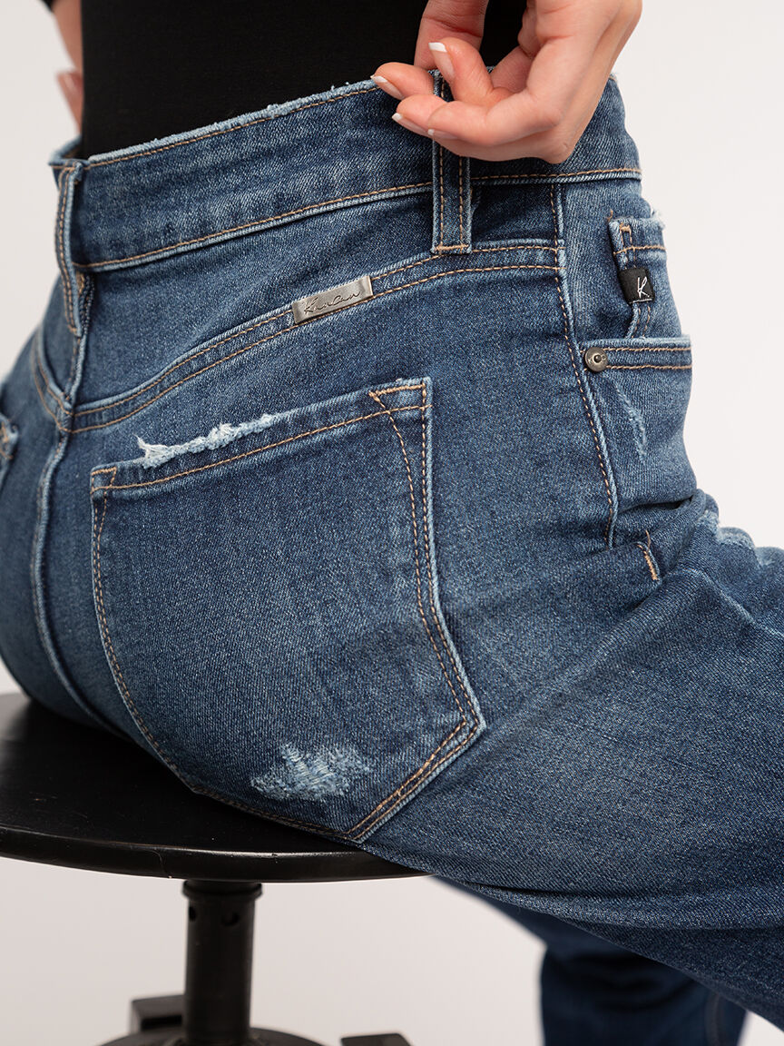 mid-rise slim straight jean Image 5