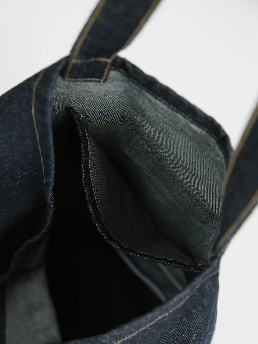 essential denim tote bag Image 4