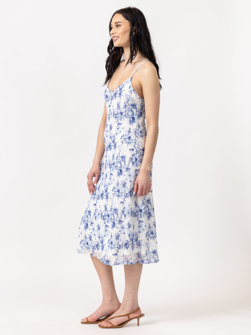 floral chiffon slip dress Image 2