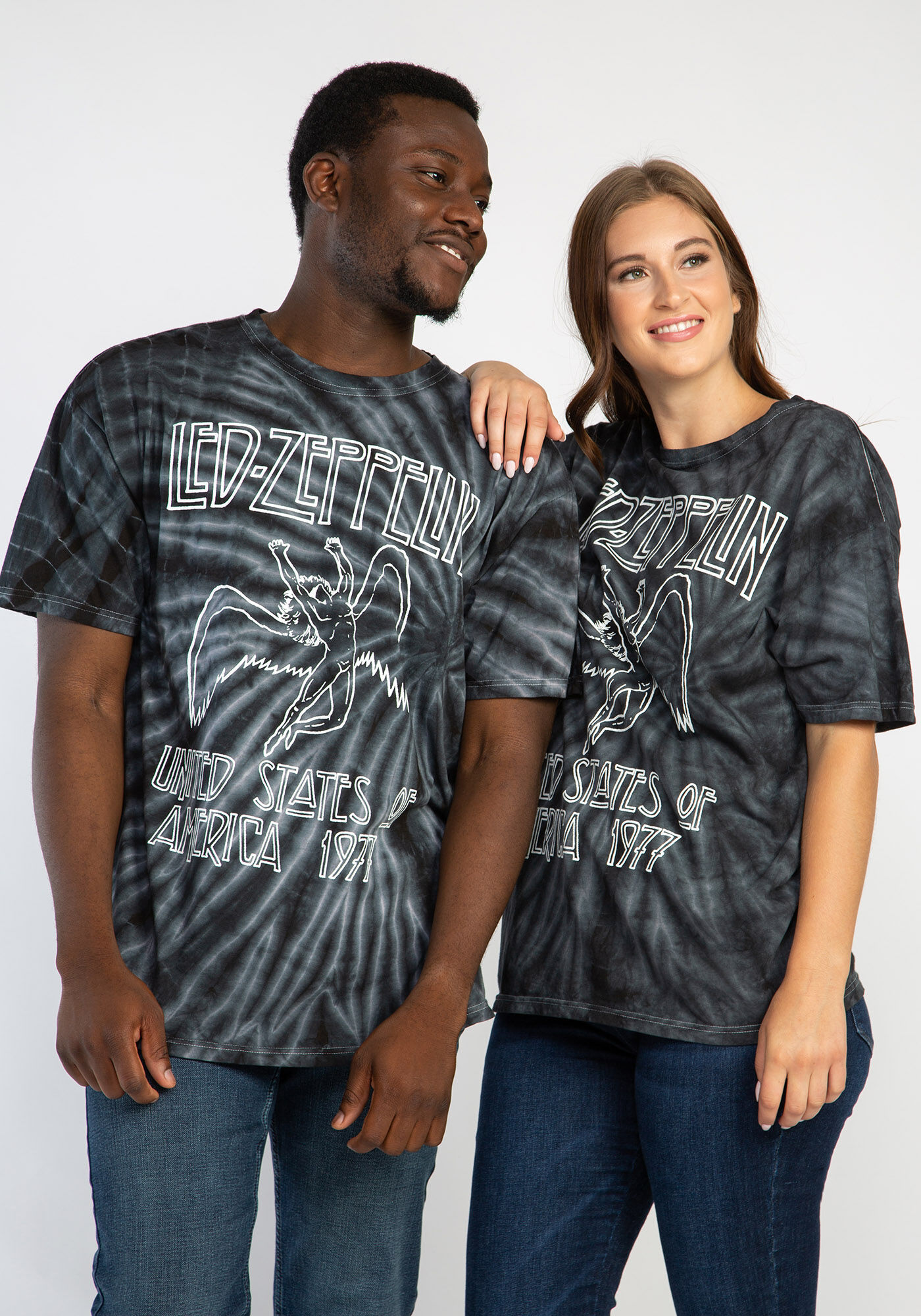 led zeppelin tie die tee Image 1