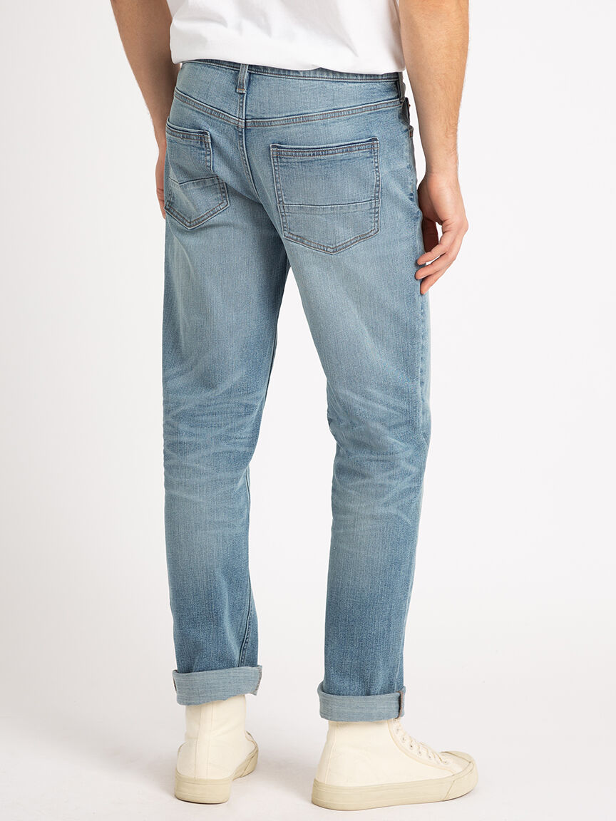 jackson slim straight in light stone wash Image 4