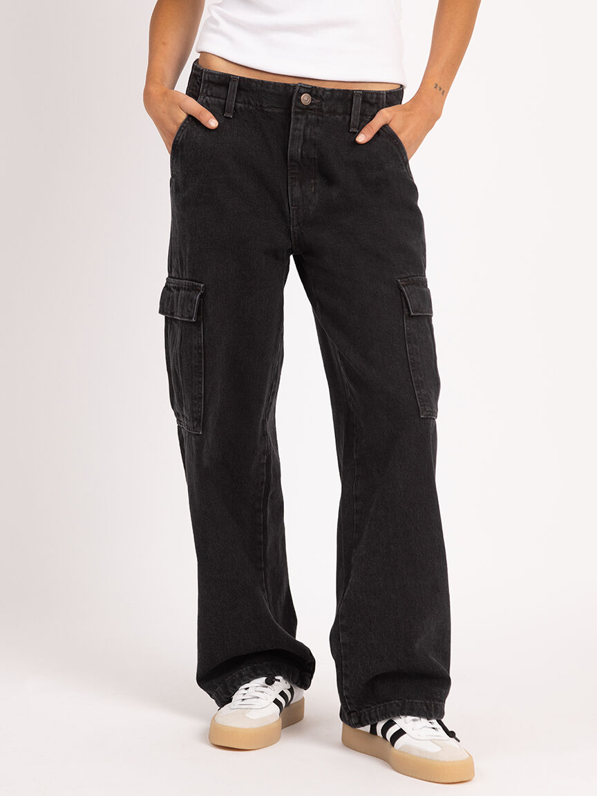 94 baggy cargo jean black Image 2