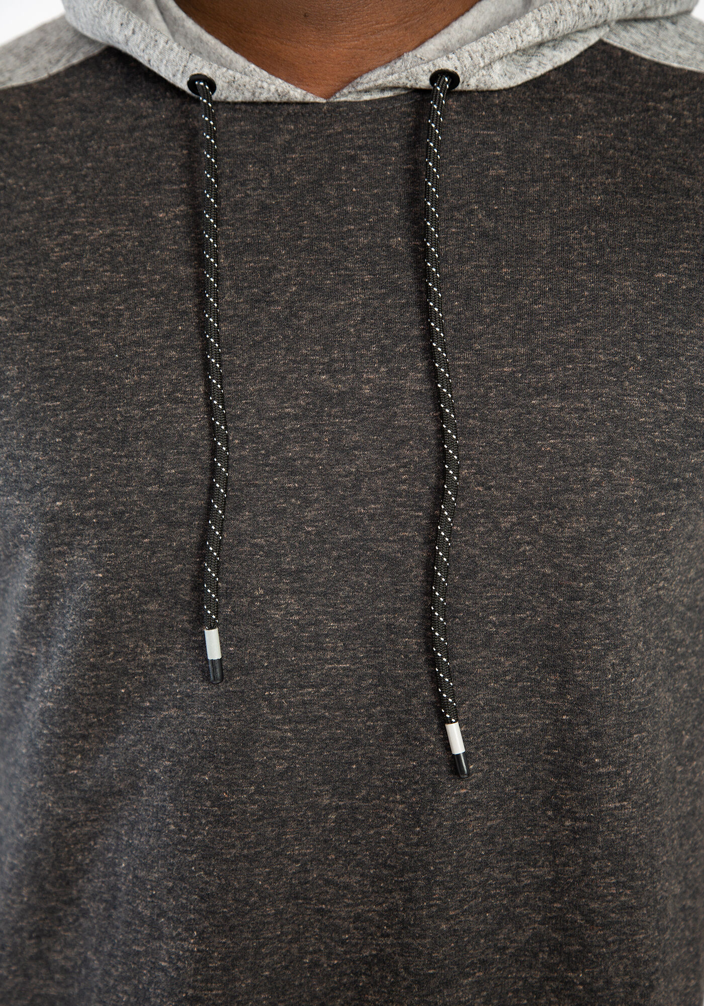 colour block raglan hoodie Image 6