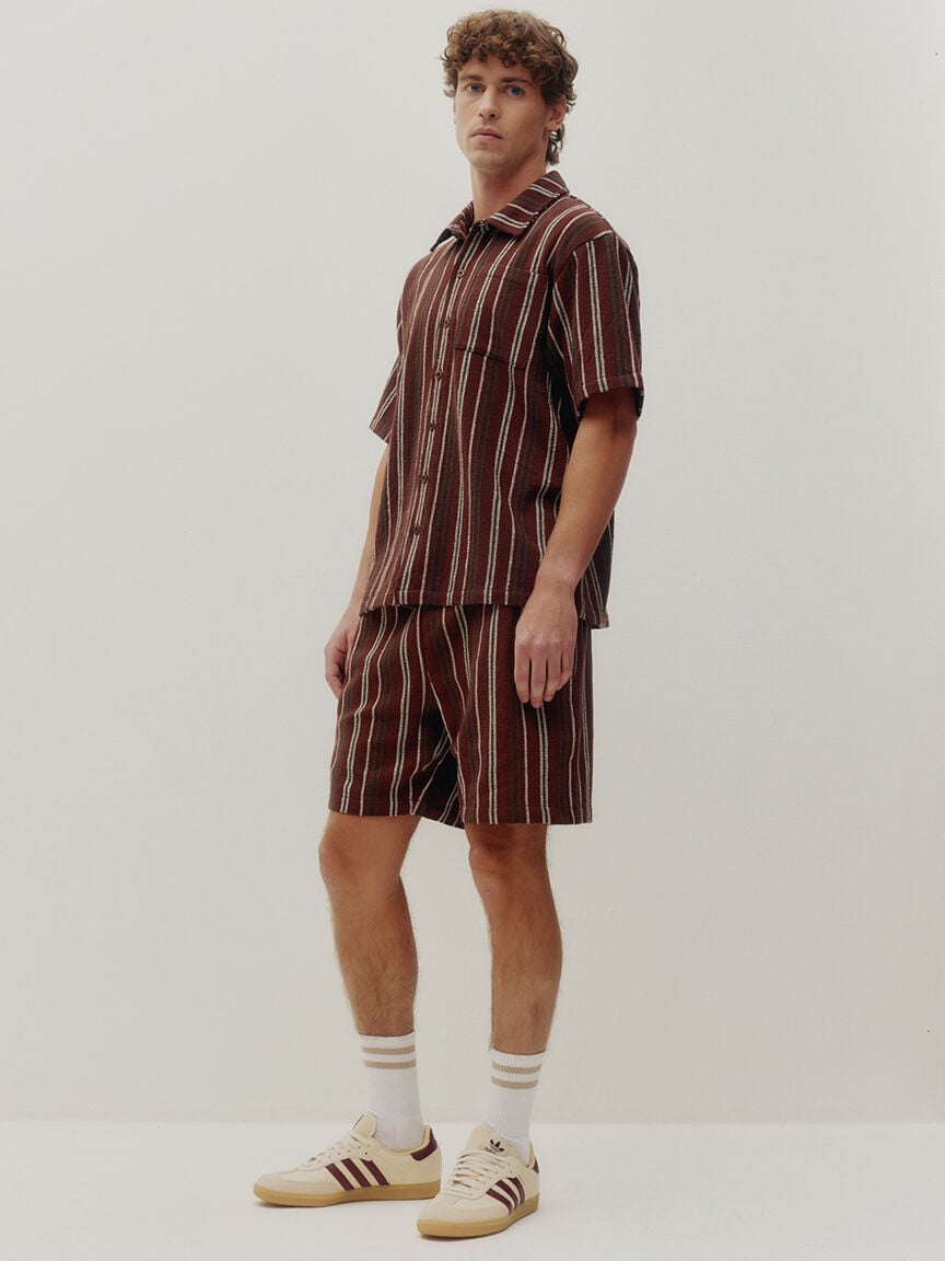 textured stripe shirt