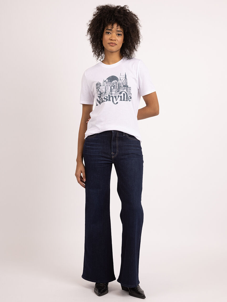 nashville crew neck graphic t-shirt