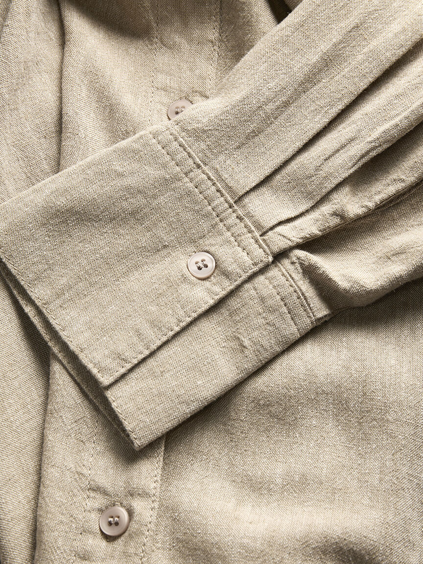 almira linen blend shirt