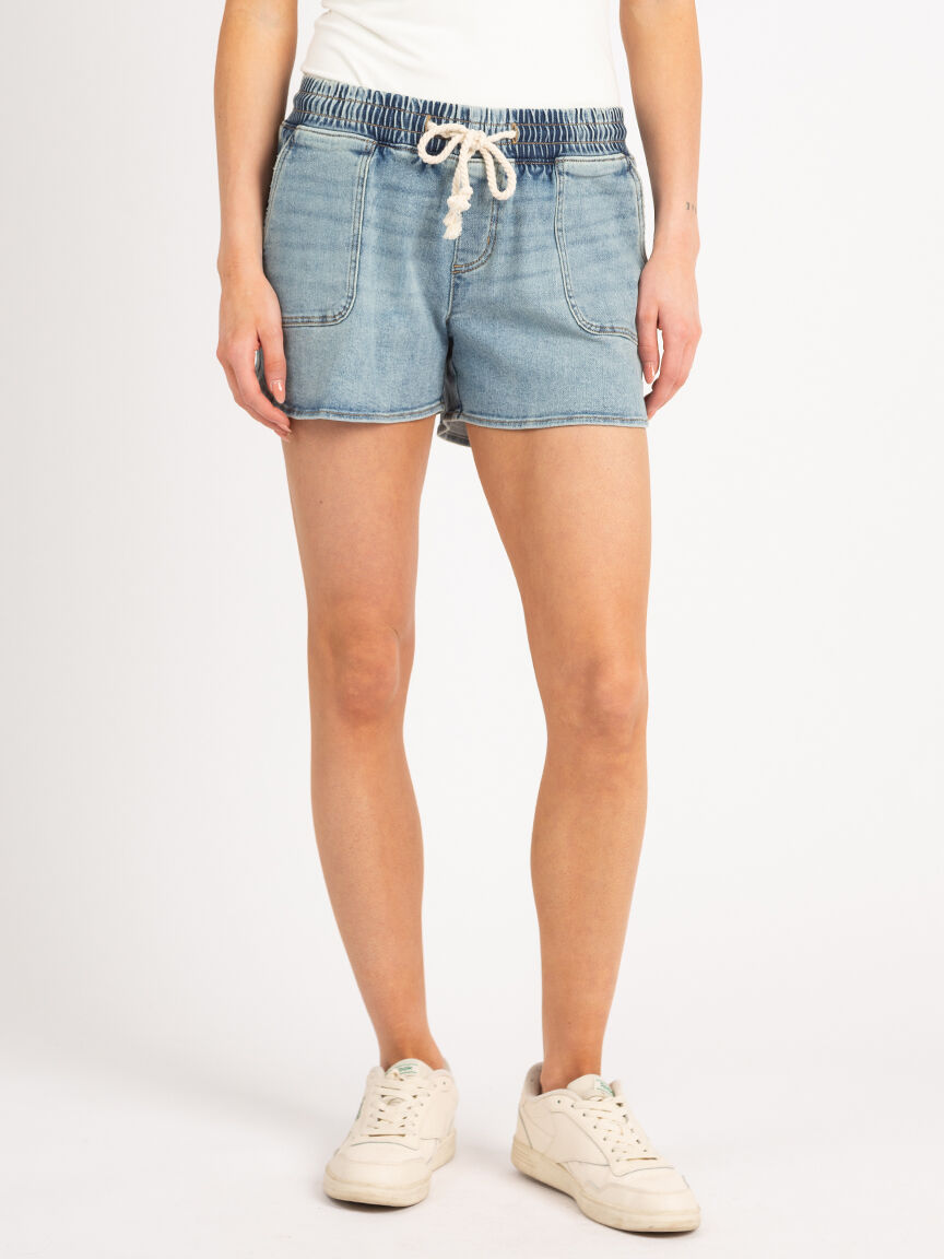 boardwalk short in light stone wash Image 2