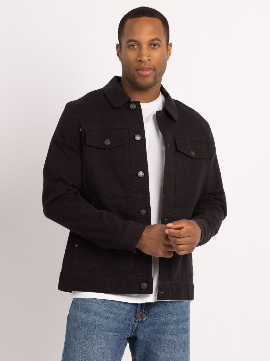 christopher plaid lined trucker jacket Image 5