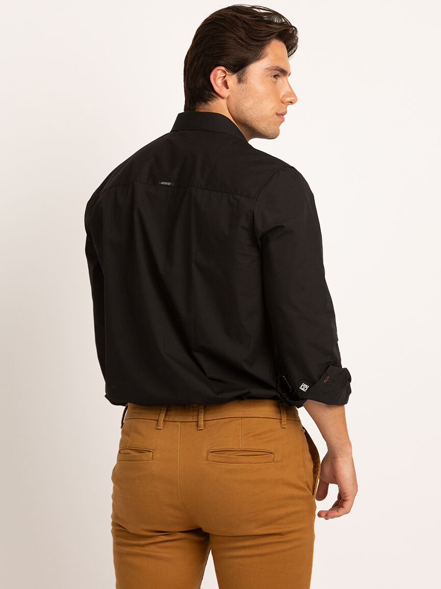 men's solid poplin dress shirt Image 5