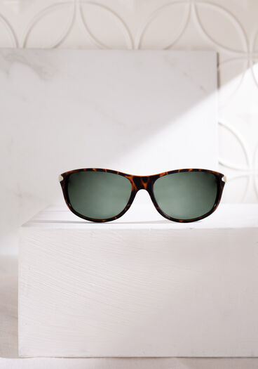 men's oval frame sunglasses, Black