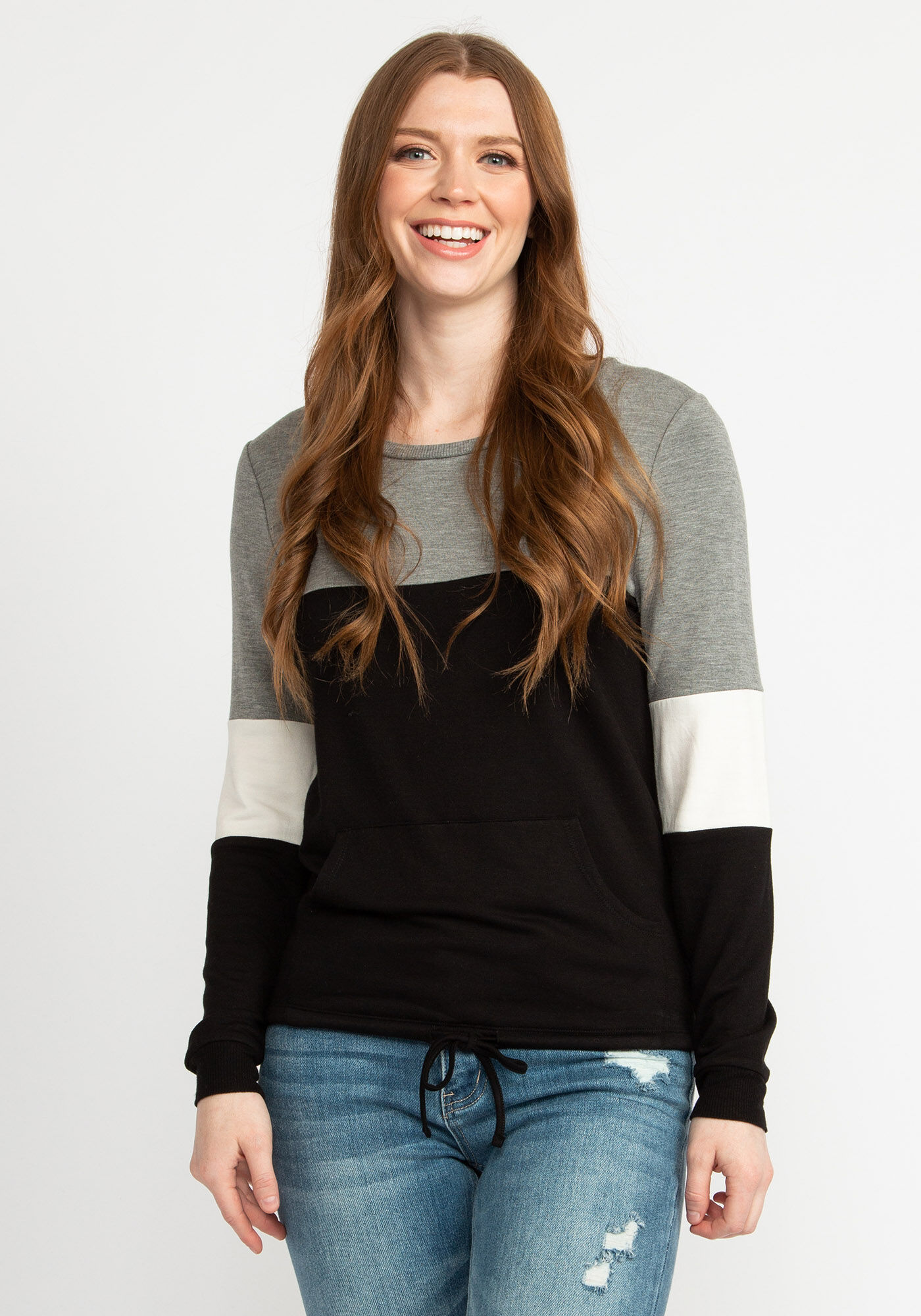 laurie color block sweatshirt Image 1
