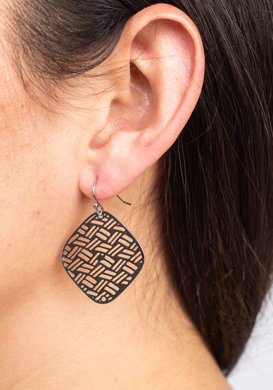 geo pattern earrings Image 3