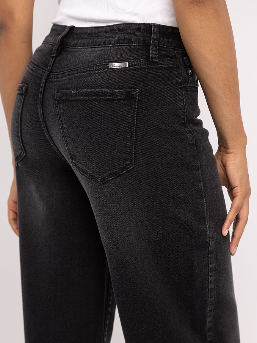 wide leg jean black Image 5