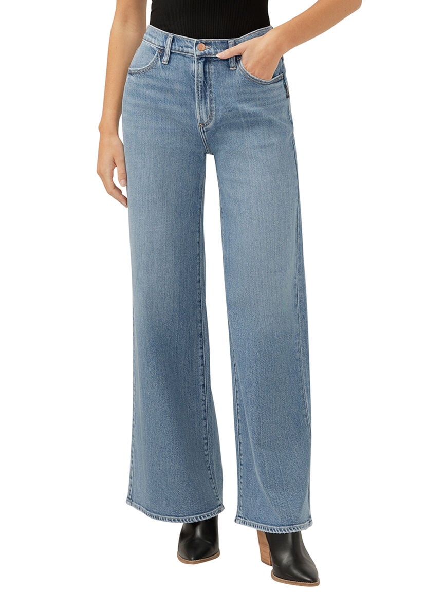 Highly Desirable High Rise Ultra Wide Leg Jeans