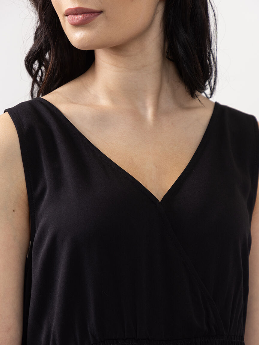 v-neck short dress Image 4