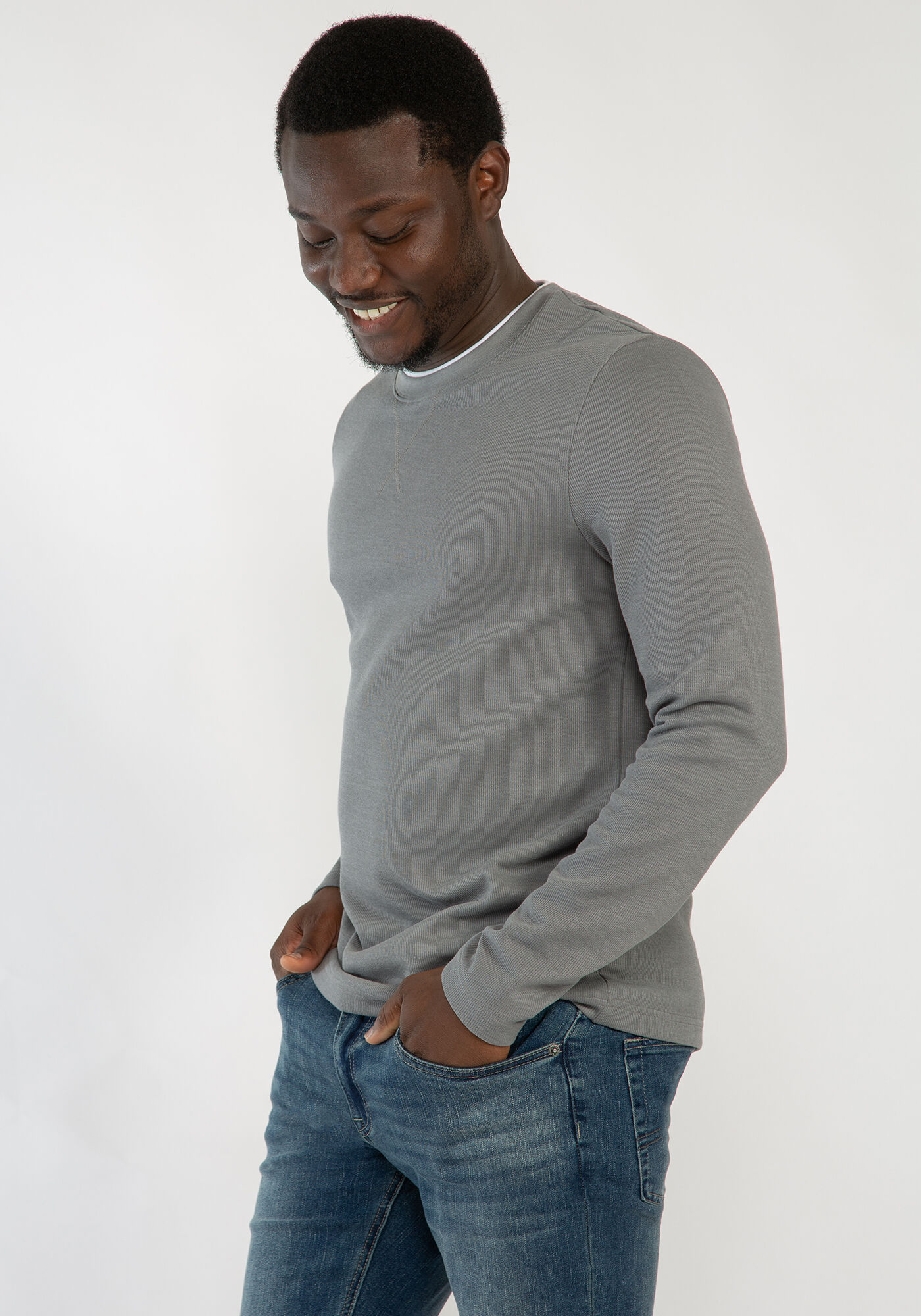 simon long sleeve crewneck shirt Image 3